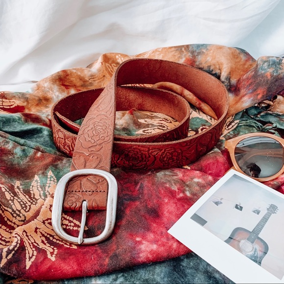 Fossil Accessories - Fossil | Floral Embossed Leather Belt